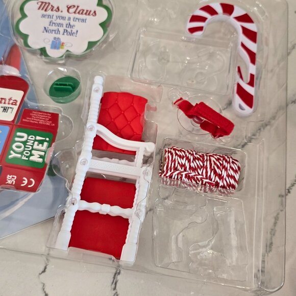 "Elves At Play" Kit With Scout Elf St. Bernard & Arctic Fox Plush elf on the she - Picture 2 of 9